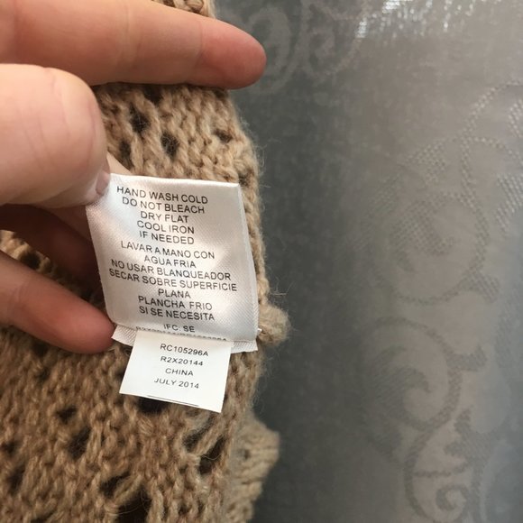 Dolman Batwing Sleeve Crochet & Knit Cardigan NWOT - Picture 15 of 16